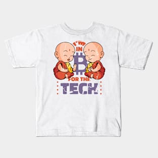 MONK BITCOIN TECH QUOTE Kids T-Shirt